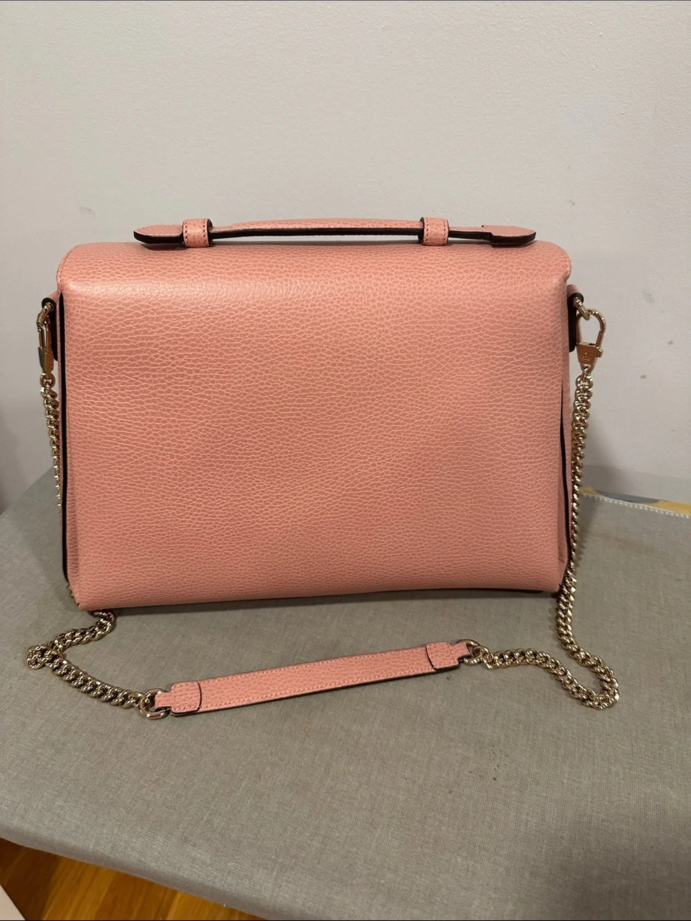 Gucci Interlocking G pink leather shoulder/crossbody bag
